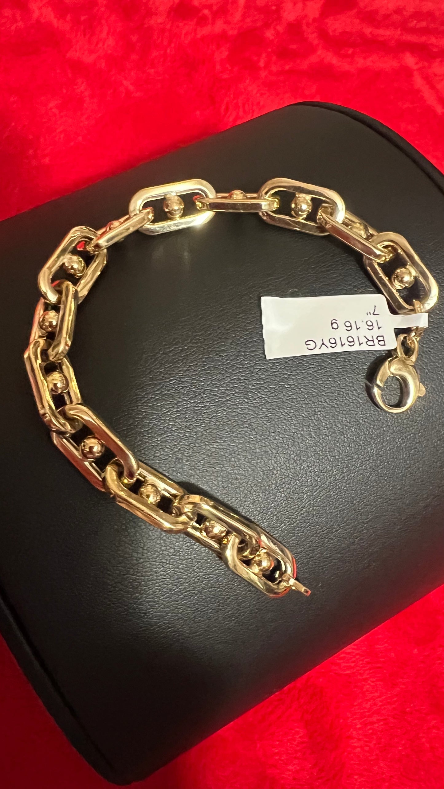 18K Italian Yellow Gold Link Bracelet