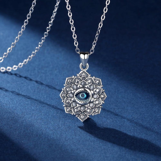 Antique Evil Eye Necklace Amulet - Luxury Chique
