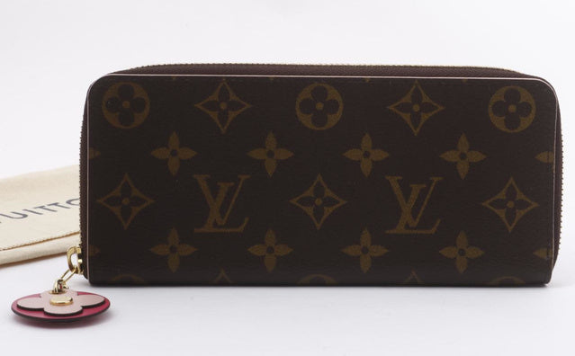 Portofeuil Clemence Flower Charm Monogram Wallet - Luxury Chique