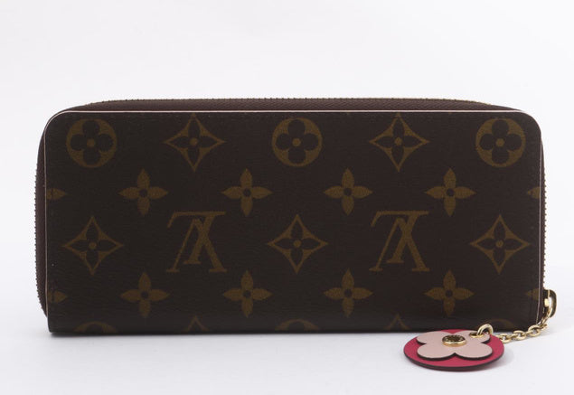 Portofeuil Clemence Flower Charm Monogram Wallet - Luxury Chique