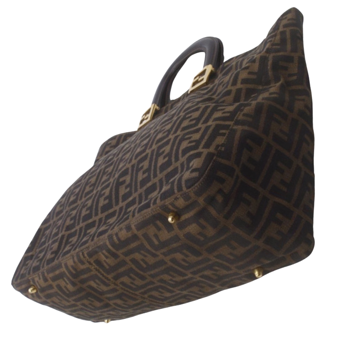 Fendi Zucca Tote Brown