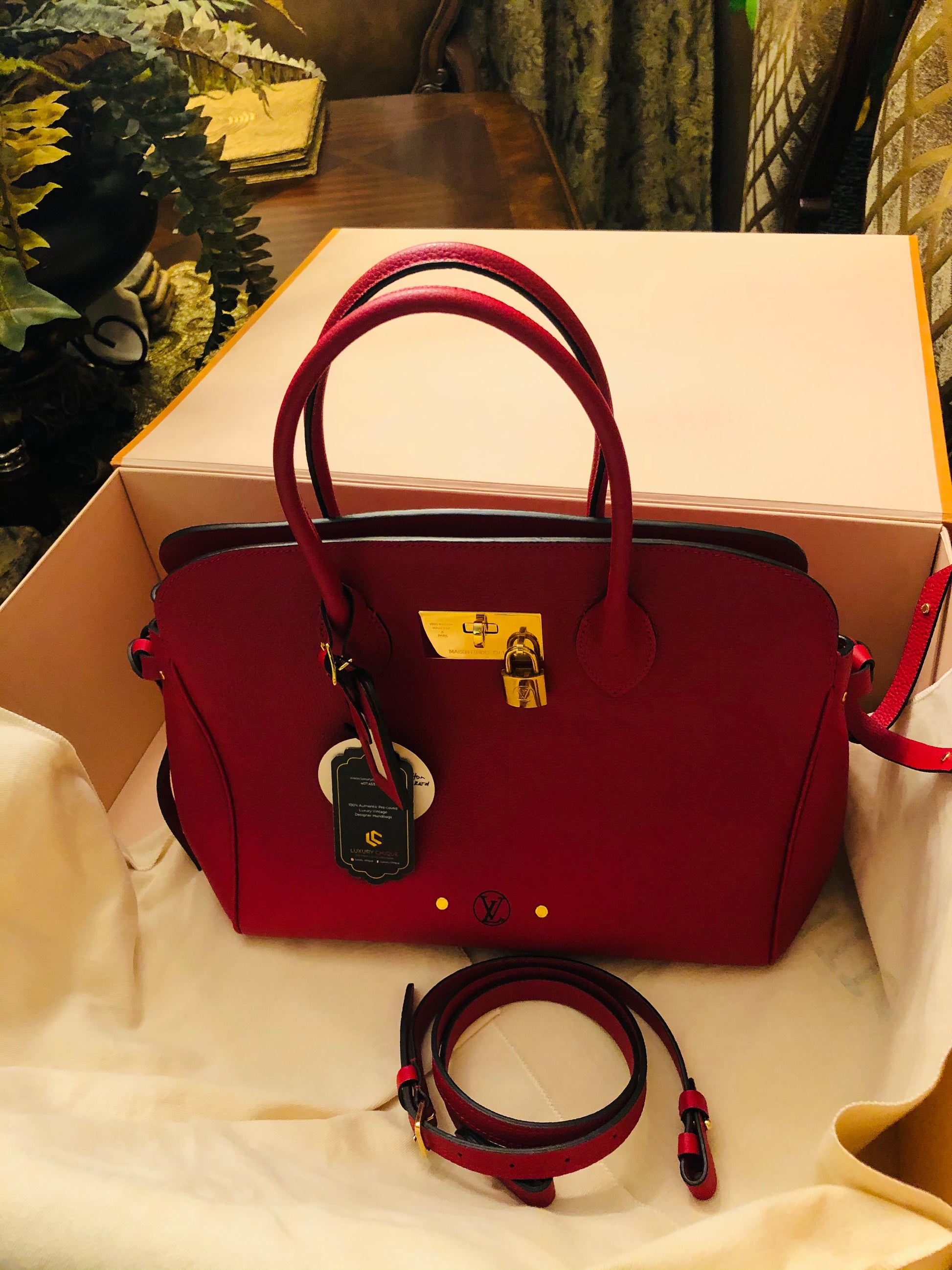 Louis Vuiton Milla MM Red - Luxury Chique