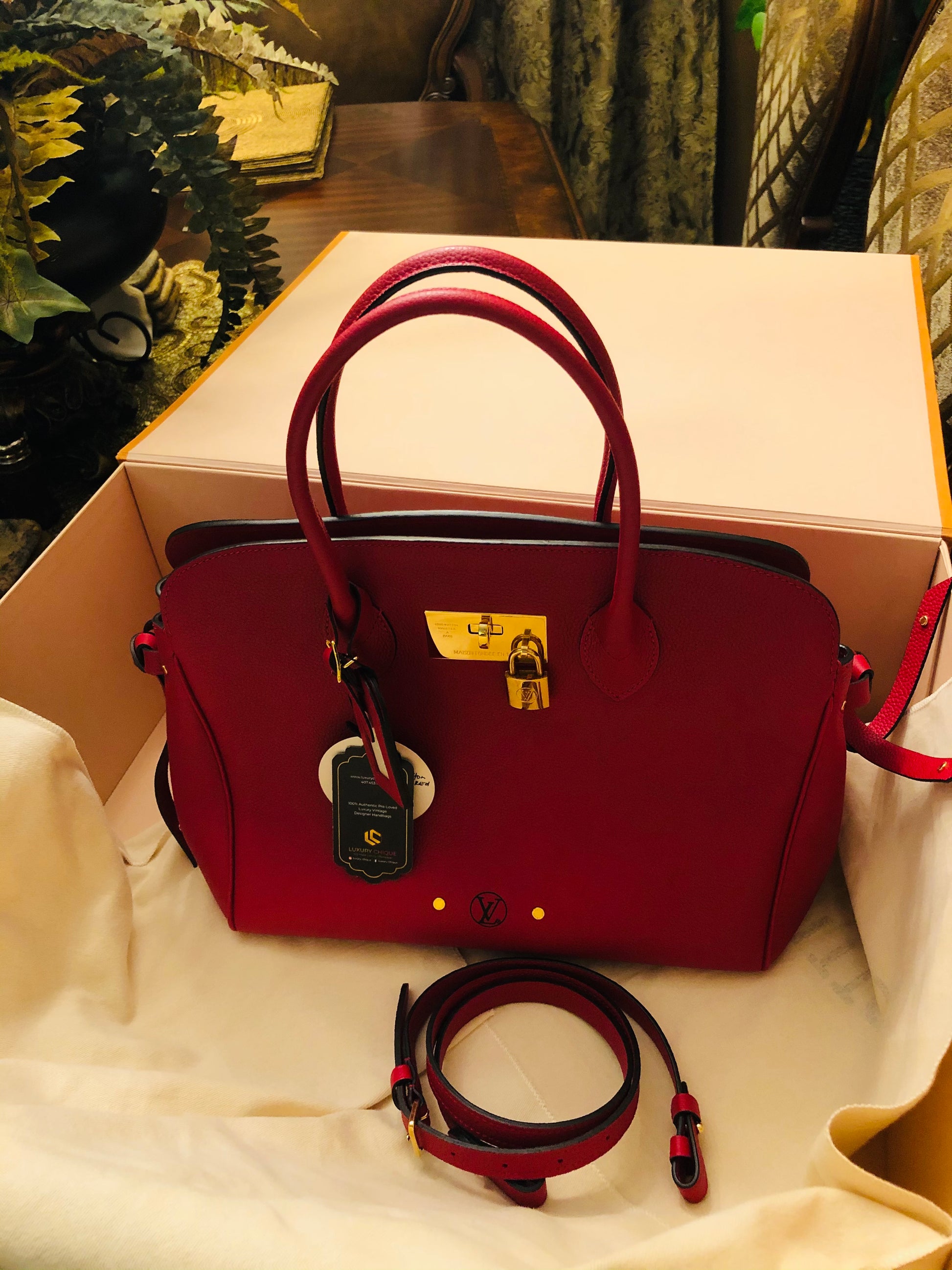 Louis Vuiton Milla MM Red - Luxury Chique