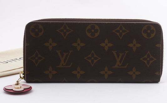 Portofeuil Clemence Flower Charm Monogram Wallet - Luxury Chique
